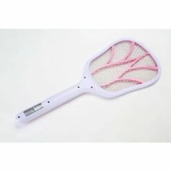 THSINDE Raquette Anti Moustique Electrique Rechargeable, Tapetteà Mouches Et Autres Insectes Volants Rechargeable Par USB Éclairage LED Double Couche De Protection En Maille,ROSE -Outil d'entretien du jardin Soldes 35259233 4