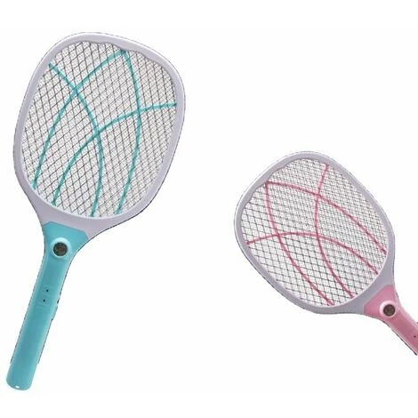 THSINDE Batterie Au Lithium 3000V Trois Couche De Protection En Maille Raquette Anti Moustique Electrique Rechargeable LED Tapetteà Mouches USB Rechargeable Tue Mouche Electrique Répulsifs À Mouches,Blue 4 THSINDE Batterie Au Lithium 3000V Trois Couche De Protection En Maille Raquette Anti Moustique Electrique Rechargeable LED Tapetteà Mouches USB Rechargeable Tue Mouche Electrique Répulsifs À Mouches,Blue – Image 2