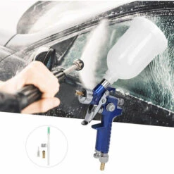 Aqrau Petit Pistolet Pneumatique Haute Pression Détachable Bleu -Outil d'entretien du jardin Soldes 35618882 5