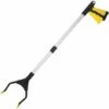 BETTERLIFE Outils De Ramassage, 32" Pince Extension Pliable, Outil D'aide Handicapé En Aluminium Avec Pince Rotative En Caoutchouc, Extension à Bras Long Pour Ramasse-Déchets - Jaune