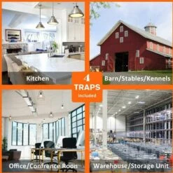 BETTERLIFE 25 PCS Pièges à Insectes Mouches Pour Fenêtre Pièges Engluées Autocollant Anti-Mouches Moustiques Étanche Pour Extérieur Intérieur -Outil d'entretien du jardin Soldes 35734969 3