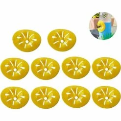 BETTERLIFE Pièges à Guêpes Jaune Piège à Guêpe Piège à Entonnoir Jaune Guêpes Frelon Piège à Mouches Des Fruits Forme D'abeilles Pièges Volant Guêpe Piège Réutilisable Guêpe Piège Abeille Piège 10PCS