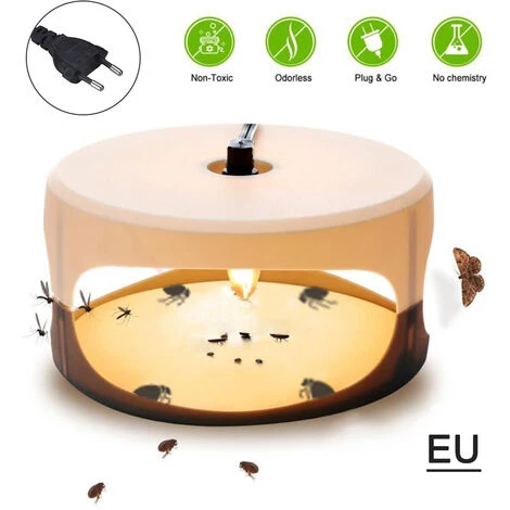 HAPPYSHOPPING Piege A Punaises De Lit Sticky Flea Trap Dome Avec 2 Disques De Colle, Tampon Anti-puces Non Toxique Et Inodore, Piege A Puces Leger Adapte Aux Enfants Et Aux Animaux Domestiques, Prise Europeenne,modele:Prise EU Blanche 3 HAPPYSHOPPING Piege A Punaises De Lit Sticky Flea Trap Dome Avec 2 Disques De Colle, Tampon Anti-puces Non Toxique Et Inodore, Piege A Puces Leger Adapte Aux Enfants Et Aux Animaux Domestiques, Prise Europeenne,modele:Prise EU Blanche