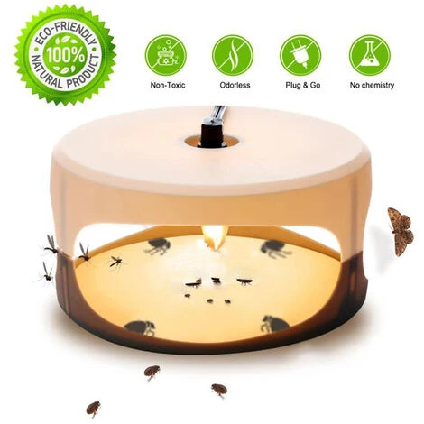 HAPPYSHOPPING Piege A Punaises De Lit Sticky Flea Trap Dome Avec 2 Disques De Colle, Tampon Anti-puces Non Toxique Et Inodore, Piege A Puces Leger Adapte Aux Enfants Et Aux Animaux Domestiques, Prise Europeenne,modele:Prise EU Blanche 6 HAPPYSHOPPING Piege A Punaises De Lit Sticky Flea Trap Dome Avec 2 Disques De Colle, Tampon Anti-puces Non Toxique Et Inodore, Piege A Puces Leger Adapte Aux Enfants Et Aux Animaux Domestiques, Prise Europeenne,modele:Prise EU Blanche – Image 4