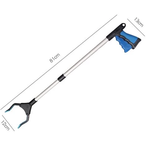 THSINDE Outils De Ramassage, 81cm Pince De Préhension Pour Personnes Agées, Avec Pince Rotative En Caoutchouc, Pour Prise De La Corbeille, Ramassage Des Déchets, Déchets De Jardin(bleu) 5 THSINDE Outils De Ramassage, 81cm Pince De Préhension Pour Personnes Agées, Avec Pince Rotative En Caoutchouc, Pour Prise De La Corbeille, Ramassage Des Déchets, Déchets De Jardin(bleu) – Image 3