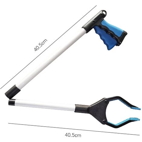 THSINDE Outils De Ramassage, 81cm Pince De Préhension Pour Personnes Agées, Avec Pince Rotative En Caoutchouc, Pour Prise De La Corbeille, Ramassage Des Déchets, Déchets De Jardin(bleu) 6 THSINDE Outils De Ramassage, 81cm Pince De Préhension Pour Personnes Agées, Avec Pince Rotative En Caoutchouc, Pour Prise De La Corbeille, Ramassage Des Déchets, Déchets De Jardin(bleu) – Image 4
