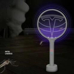 SUNFLOWER Raquette Anti-moustiques électrique Permet De Se Débarrasser Des Moustiques, Mouches Et Autres Insectes Volants Rechargeable Par (USB Éclairage LED -Outil d'entretien du jardin Soldes 36226460 5