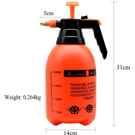 SUNFLOWER Pulvérisateur Haute Pression 2L Avec Buse En Laiton Réglable, Atomiseur à Pompe De Haute Qualité (2L Adapté Aux Plantes De La Maison Et Du Jardi 4 SUNFLOWER Pulvérisateur Haute Pression 2L Avec Buse En Laiton Réglable, Atomiseur à Pompe De Haute Qualité (2L Adapté Aux Plantes De La Maison Et Du Jardi – Image 2