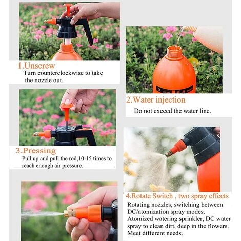 SUNFLOWER Pulvérisateur Haute Pression 2L Avec Buse En Laiton Réglable, Atomiseur à Pompe De Haute Qualité (2L Adapté Aux Plantes De La Maison Et Du Jardi 7 SUNFLOWER Pulvérisateur Haute Pression 2L Avec Buse En Laiton Réglable, Atomiseur à Pompe De Haute Qualité (2L Adapté Aux Plantes De La Maison Et Du Jardi – Image 5