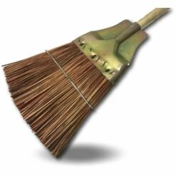 KIBROS Balai Tolé | Fibre Piassava | Manche Bois 130 Cm | Extérieur | Terrasse Dallage - Quantité X 1 - Balai Tolé Piassava Manché