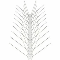 SUNFLOWER Anti Pigeon 3 Mètres De Pics Anti Pigeon En Acier Inoxydable 4 Rangées Longueur Totale 300 Cm 6 Éléments De 50 Cm Répulsif Oiseaux Avec Fermeture Par Clic Et Points De Rupture Prédéterminés