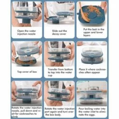 ECHOO Piège à Cafards Non Toxique Réutilisable Appât Anti-cafards Pour La Cuisine Et Les Toilettes (Bleu Double) 11 ECHOO Piège à Cafards Non Toxique Réutilisable Appât Anti-cafards Pour La Cuisine Et Les Toilettes (Bleu Double) -Outil d'entretien du jardin Soldes 37995704 5