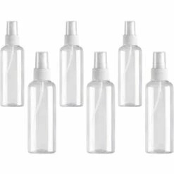 SUNFLOWER 6 Pièces De Vaporisateur Vide 50ml Vaporisateur Vide Bouteille De Voyage Vide Vaporisateur Vide Vaporisateur à Brume Fine Vaporisateur De Voyage Atomiseur De Parfum Vaporisateur Atomiseur Réutilisable
