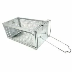Piège à Souris, Piège Mulots, Nasse à Rats 27 X 14 X 11,5 Cm Cage En Acier Galvanisé - Animood -Outil d'entretien du jardin Soldes 39419170 2