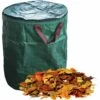 AIDUCHO Sacs à Déchets De Jardin, Grande Capacité Avec Couvercle Et Poignées, Sacs Poubelles Pliables Et étanches, 3 Tailles : 120 L/272 L/300 L (taille : 120 L) -Outil d'entretien du jardin Soldes 39670036 1