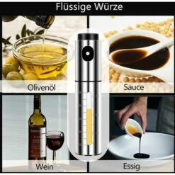 BETTERLIFE Vaporisateur Huile Pluvérisateur D'Huile, 100 Ml En Acier Inoxydable Pour Friteuse à Air, Ustensiles De Cuisine, Bouteille D'huile Pour Salade, Barbecue, Pâtisserie, Grillades -Outil d'entretien du jardin Soldes 39855785 4