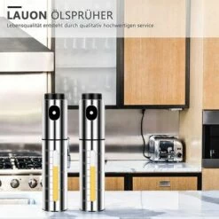 BETTERLIFE Vaporisateur Huile Pluvérisateur D'Huile, 100 Ml En Acier Inoxydable Pour Friteuse à Air, Ustensiles De Cuisine, Bouteille D'huile Pour Salade, Barbecue, Pâtisserie, Grillades -Outil d'entretien du jardin Soldes 39855785 5