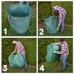OXEO Sacs à Déchets Verts Pour Jardin. 3 Tailles, Résistants Avec Poignées - XXL-500 Litres - L-300 Litres - M-120 Litres -Outil d'entretien du jardin Soldes 42157437 4