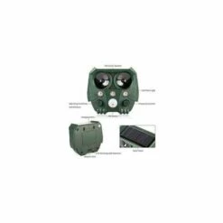 DONTODENT Répulsif Contre Les Oiseaux, Répulsif Solaire à Ultrasons, Cinq Fichiers, Herbe Verte -Outil d'entretien du jardin Soldes 42271632 3