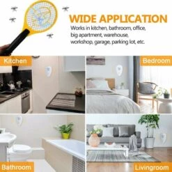 THSINDE Raquette Anti-insectes, 520 X 210 Mm -Outil d'entretien du jardin Soldes 42689310 4