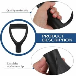 BEARSU Poignée Pelle à Neige Poignée Pelle De Remplacement Poignée Pelle En Forme De D Accessoires Pelle à Neige Poignée PVC Pelle Poignée Pelle De Jardin Manche Pelle Pour Creuser L'outil De Ratissage,2pcs -Outil d'entretien du jardin Soldes 43093502 3