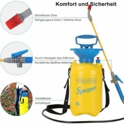 BAMNY Pulvérisateur à Pression, Pulvérisateur De Jardin Avec Soupape De Sécurité, Glissante Confortable, Sangle Réglable, Pulvérisateur Pour Jardinage, Fertilisation Et Nettoyage (5L ) -Outil d'entretien du jardin Soldes 43093615 3