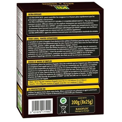 KB HOME DEFENSE - Rat Souris Blocs 200g (8x25g) /nc 4 KB HOME DEFENSE - Rat Souris Blocs 200g (8x25g) /nc – Image 2