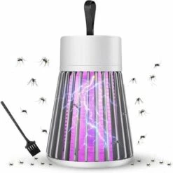 BRIDAY Mise à Niveau Buzz B Gone Anti-moustiques, 360 ° Électronique Anti-Mouche Intérieur Super Rapide Électrique Anti-Moustiques, Lampe LED USB Pour Moustiques, Insectes, Mouches (Gris, Recharge)