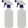 Kueatily 2PCS Bouteille Vide Spray Au Flacon De 500 Ml Usine De Pulvérisation De Bouteilles En Plastique Vaporisateur Fuite Vaporisateurs Preuve Pulvérisateur Pour Nettoyage Chimique Solution 500ml Blanc -Outil d'entretien du jardin Soldes 44183276 1