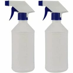 Kueatily 2PCS Bouteille Vide Spray Au Flacon De 500 Ml Usine De Pulvérisation De Bouteilles En Plastique Vaporisateur Fuite Vaporisateurs Preuve Pulvérisateur Pour Nettoyage Chimique Solution 500ml Blanc