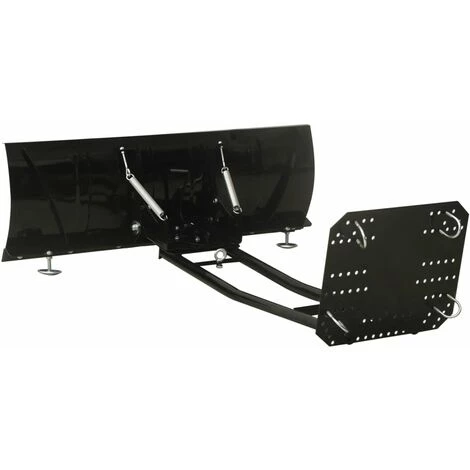 VidaXL Chasse-neige Pour VTT 115x38 Cm Noir - Noir 4 VidaXL Chasse-neige Pour VTT 115x38 Cm Noir - Noir – Image 2