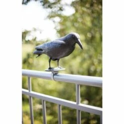 ESSCHERTDESIGN Epouvantail Corbeau Pour éloigner Les Pigeons Noir - Noir -Outil d'entretien du jardin Soldes 4707349 4