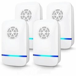 TINOR Répulsif Ultrasons 4 Pack Repulsif Souris Prise Anti Moustique Ultrason Electrique Ultrason Souris Et Rats Portable Anti Moustique Interieur Pour Souris Rongeurs Moustique Cafard Araignée
