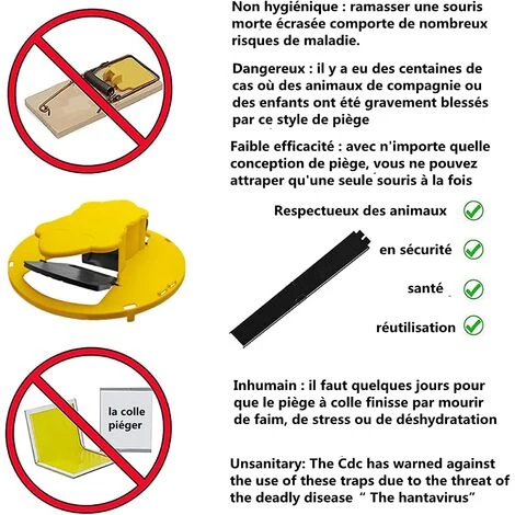 GUAZHUNIFR Piege A Rat Et Attrape Souris Flip Slide Bucket Lid Mouse Tapetteà Compatible Balance Trap Indoor And Outdoor Auto Reset Mouse Trappe (Entrez Aux Deux Extrémités) Guazhuni 5 GUAZHUNIFR Piege A Rat Et Attrape Souris Flip Slide Bucket Lid Mouse Tapetteà Compatible Balance Trap Indoor And Outdoor Auto Reset Mouse Trappe (Entrez Aux Deux Extrémités) Guazhuni – Image 3