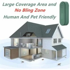 ELLE Répulsif Anti-Moustique à Ultrasons 2 Pièces Répulsif Ultrasons Insectes Répulsif Électronique Pour Anti Moustiques Dispositifs Sûrs Pour Les Personnes Et Les Animaux -Outil d'entretien du jardin Soldes 47939043 3