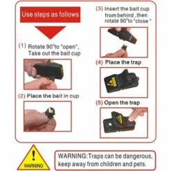 Piège à Souris Piège à Rats,Triomphe Pièges à Pression Avec Ressort Puissant, Tapette à Rat Pour Intérieur Cuisine Maison Jardin, Réutilisables Et Faciles à Utiliser, Paquet De 8 -Outil d'entretien du jardin Soldes 48882689 4
