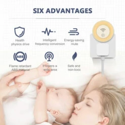 SUPERSELLER Répulsif Pour Insectes Et Animaux Plug-in Ultrasonic Pest Repellent & Night Light Portable Électrique Moustique Souris Répulsif Conversion De Fréquence Ultrasonique Insecte Insectes Pest Control Répulsifs Cafards, Prise Européenne -Outil d'entretien du jardin Soldes 49287321 4