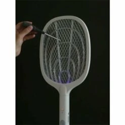 KARTOKNER Batterie Au Lithium De Protection En Maille Raquette Anti Moustique Electrique Rechargeable LED Tapetteà Mouches USB Rechargeable Tue Mouche Electrique Répulsifs À Mouches (Blanc) 8 KARTOKNER Batterie Au Lithium De Protection En Maille Raquette Anti Moustique Electrique Rechargeable LED Tapetteà Mouches USB Rechargeable Tue Mouche Electrique Répulsifs À Mouches (Blanc) -Outil d'entretien du jardin Soldes 49344643 2