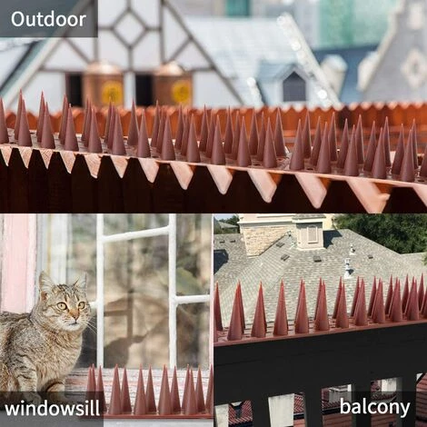 ELLE 5.4 Meters Répulsif Pigeon Balcon Anti Oiseaux Répulsif Pic Anti Chat Fence Spikes Repellent Spikes Protection Du Jardin Contre Les Oiseaux- 12 Packs 5 ELLE 5.4 Meters Répulsif Pigeon Balcon Anti Oiseaux Répulsif Pic Anti Chat Fence Spikes Repellent Spikes Protection Du Jardin Contre Les Oiseaux- 12 Packs – Image 3