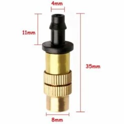 Buse De Pulvérisation En Laiton Pulvérisateur D'Arrosage En Laiton Ajustable Buse Tête D'Arrosage Arroseurs Atomiseurs Pour L'Irrigation De L'Arrosage Des Jardins,Starlight,20 Pcs -Outil d'entretien du jardin Soldes 50941741 3