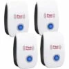 SUPERMARKET Ultrason Souris Et Rats, Anti Araignee,Répulsif Anti Rongeurs,Répulsif Antiparasitaire à Ultrasons, Répulsif Moustique Ultrason Haute Puissance, Anti Coquerelle,Mouches,Moustique,Cafards, 4pcs，Superma -Outil d'entretien du jardin Soldes 51013596 1