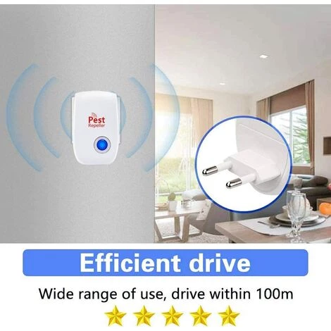 SUPERMARKET Ultrason Souris Et Rats, Anti Araignee,Répulsif Anti Rongeurs,Répulsif Antiparasitaire à Ultrasons, Répulsif Moustique Ultrason Haute Puissance, Anti Coquerelle,Mouches,Moustique,Cafards, 4pcs,Superma 5 SUPERMARKET Ultrason Souris Et Rats, Anti Araignee,Répulsif Anti Rongeurs,Répulsif Antiparasitaire à Ultrasons, Répulsif Moustique Ultrason Haute Puissance, Anti Coquerelle,Mouches,Moustique,Cafards, 4pcs,Superma – Image 3