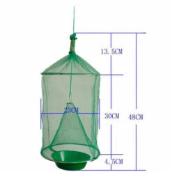 LIFCAUSAL Attrape-mouches Cage De Capture De Mouches Suspendue Piège à Mouches Cage De Piège à Mouches Pliable Avec Pot Pour Verger De Ranch De Jardin -Outil d'entretien du jardin Soldes 51371947 3