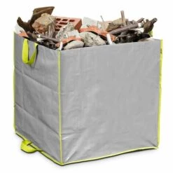 LESTO Lot De 3 Sacs à Gravats Et Déchets Polyester 400l - Gris -Outil d'entretien du jardin Soldes 51435332 3