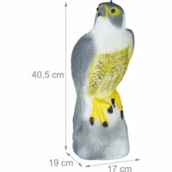 Relaxdays Faucon épouvantail, Assis, Poser & Suspendre, Statue Décorative, Pour Le Jardin, Balcon, Terrasse, Gris 11 Relaxdays Faucon épouvantail, Assis, Poser & Suspendre, Statue Décorative, Pour Le Jardin, Balcon, Terrasse, Gris -Outil d'entretien du jardin Soldes 52203792 5