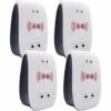 KARTOKNER 4 Packs Répulsif Ultrasons, Intérieur Electronique Ultrasonic Pest Repeller Pour Insectes, Moustiques, Souris, Fourmis, Cafards - (Mise à Niveau, Prise Standard Européenne) -Outil d'entretien du jardin Soldes 52467065 1