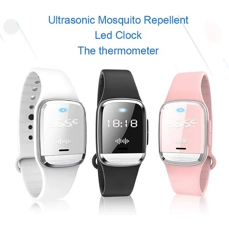 ELLE Bracelet Anti-Moustique Ultrasonique Intelligent , Montre Anti-Moustique Pour Enfant Adulte (rose) 4 ELLE Bracelet Anti-Moustique Ultrasonique Intelligent , Montre Anti-Moustique Pour Enfant Adulte (rose) – Image 2