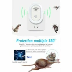 ELLE Répulsif Ultrason Insectes【Veilleuse】 Appareil Répulsif Efficace Expulser -Outil d'entretien du jardin Soldes 52638104 3