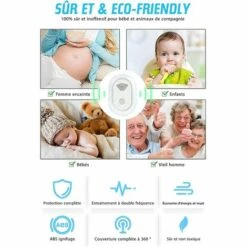 ELLE Répulsif Ultrason Insectes【Veilleuse】 Appareil Répulsif Efficace Expulser -Outil d'entretien du jardin Soldes 52638104 5