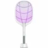 QERSTA Raquette Anti Moustique Electrique Insectes Tue Mouche Electrique 2 In 1 USB Moustique Lampe Lumière Led Uv Tapette à Moustiques électrique Zapper Raquette Tuer Moustiques Pour Mouches De Mites -Outil d'entretien du jardin Soldes 52694393 1